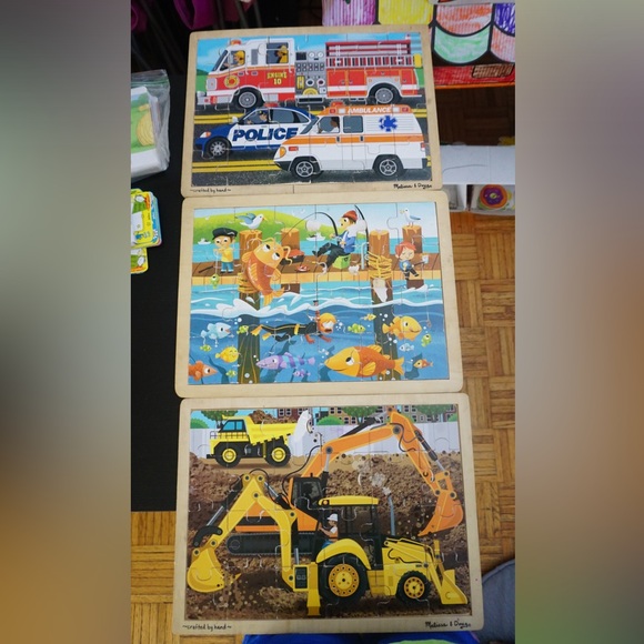 Melissa & Doug Jigsaw Puzzles, 3 - Picture 1 of 15